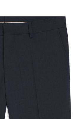 Washable slim-fit trousers in stretch cloth, Light Blue