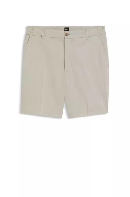 Stretch-cotton shorts in a modern fit