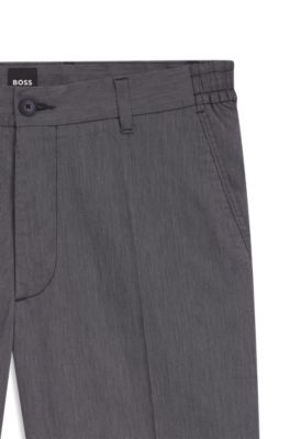 Short moderne en coton stretch, Bleu fonc&eacute;