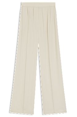 Relaxed-fit trousers in fluid crepe