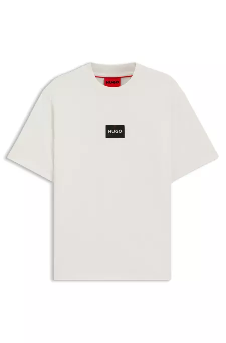 Tortoise-logo T-shirt in cotton jersey
