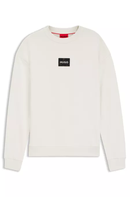 Tortoise-logo sweatshirt in cotton terry