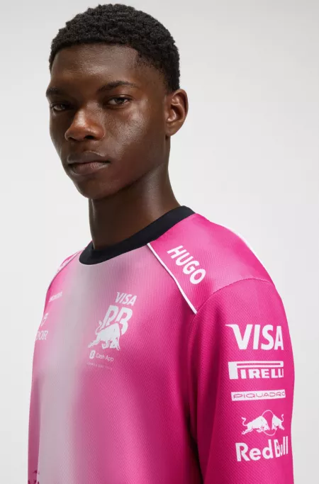 HUGO x VCARB fanwear Summer Replica T-shirt with bull motif