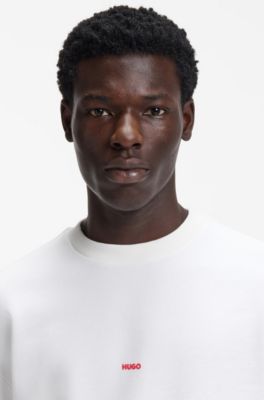 Animal-artwork sweatshirt in cotton terry, White