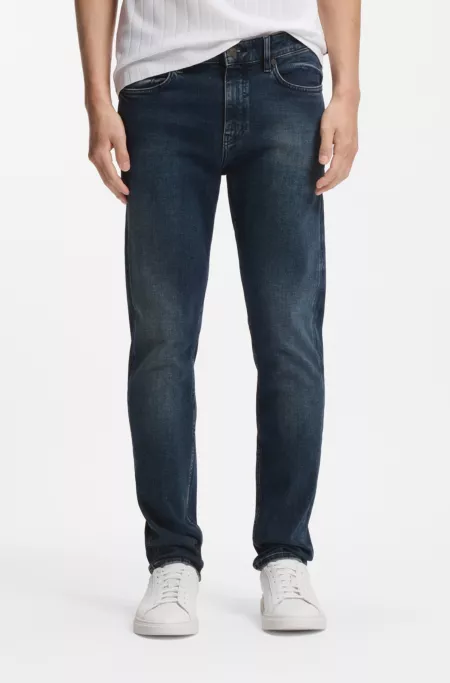 Delaware slim-fit jeans in soft-touch denim
