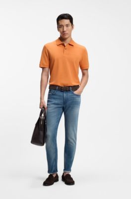 Jean Slim Delaware en denim l&eacute;ger bleu, Bleu