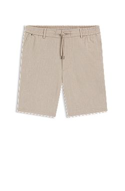 Linen-blend shorts in a modern fit