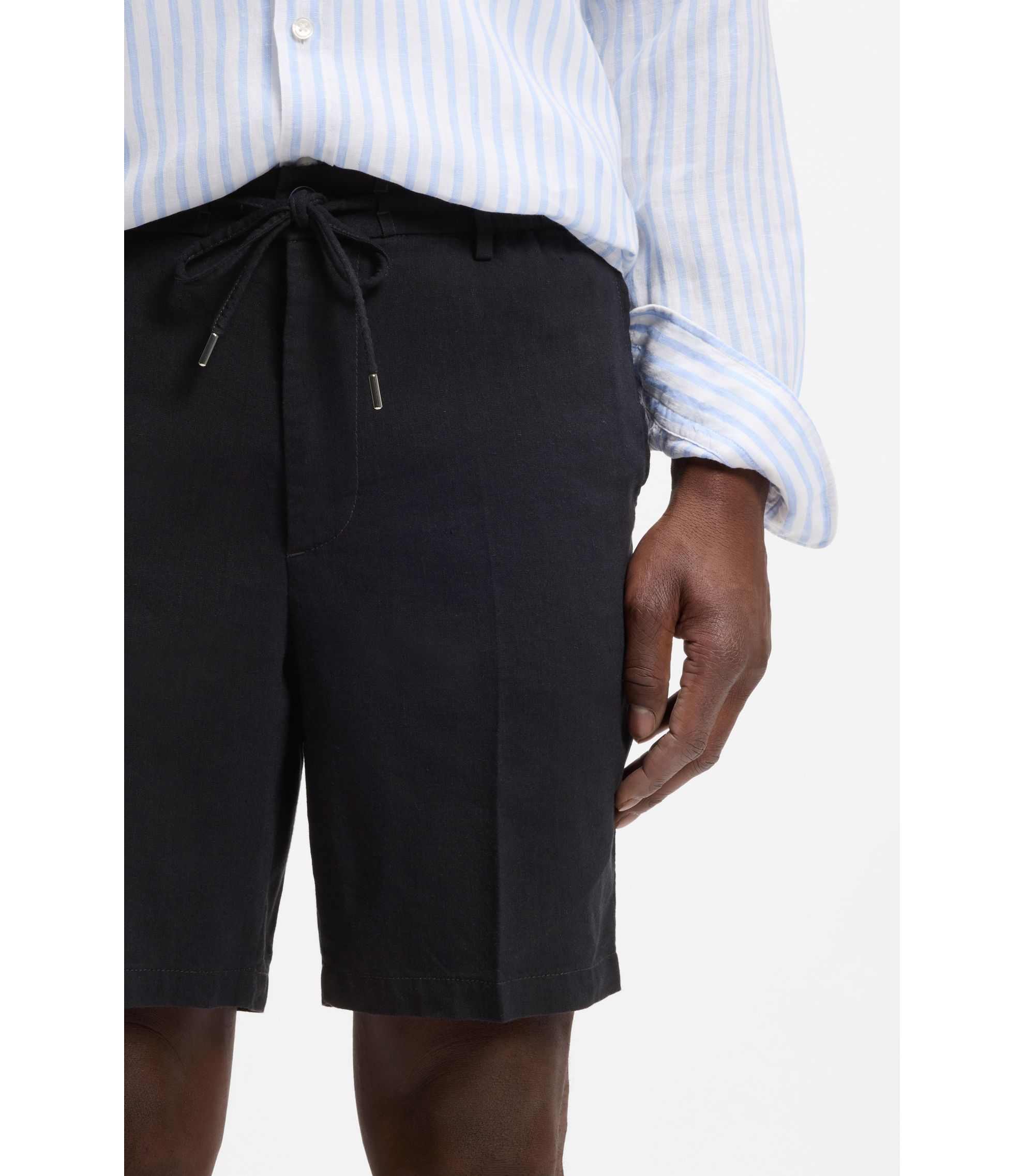 black dress shorts mens Prodigy Black Dress Short – Classic and Professional Fit main image 1