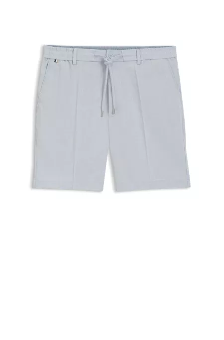 Linen-blend shorts in a modern fit