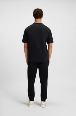 Camiseta BOSS x DALLAS COWBOYS con gr&aacute;fico de casco, Azul oscuro