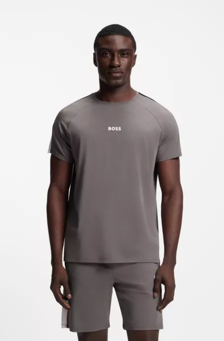 Contrast-insert pyjamas in a cotton blend