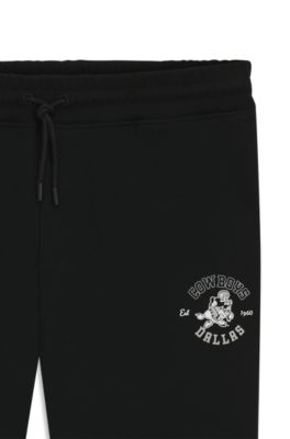BOSS x DALLAS COWBOYS tracksuit bottoms with alternative logo, Black