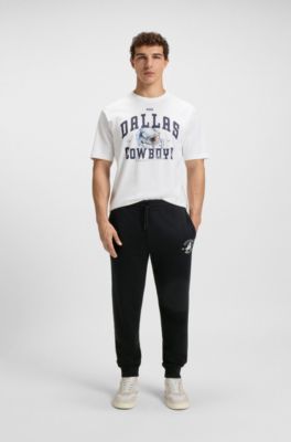 BOSS x DALLAS COWBOYS tracksuit bottoms with alternative logo, Black