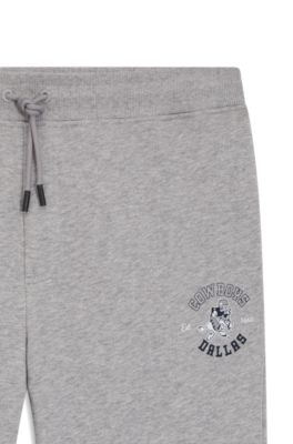 BOSS x DALLAS COWBOYS tracksuit bottoms with alternative logo, Silver