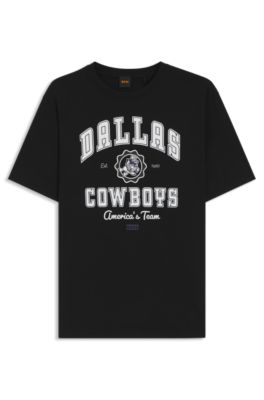 BOSS x DALLAS COWBOYS T-shirt with alternative logo, Black