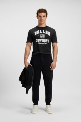 BOSS x DALLAS COWBOYS T-shirt with alternative logo, Black