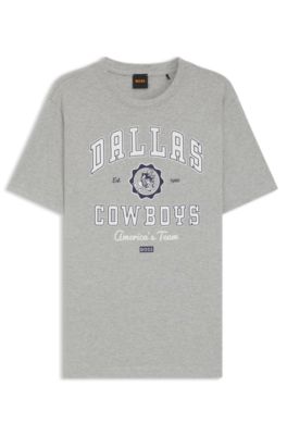 T-shirt avec logo revisit&eacute; BOSS&nbsp;x&nbsp;DALLAS&nbsp;COWBOYS, Argent