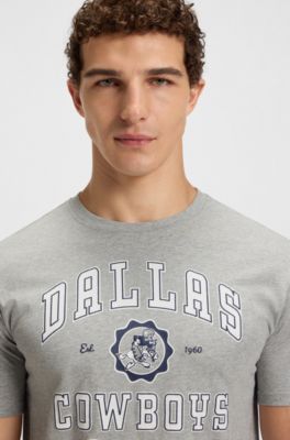 BOSS x DALLAS COWBOYS T-shirt with alternative logo, Silver