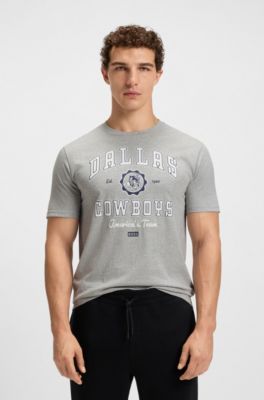 BOSS x DALLAS COWBOYS T-shirt with alternative logo, Silver