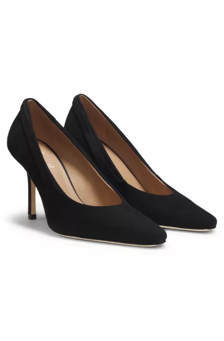 Comfort-insole pumps in suede