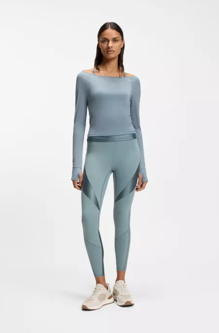 Faux-suede trainers in lizard-print leather