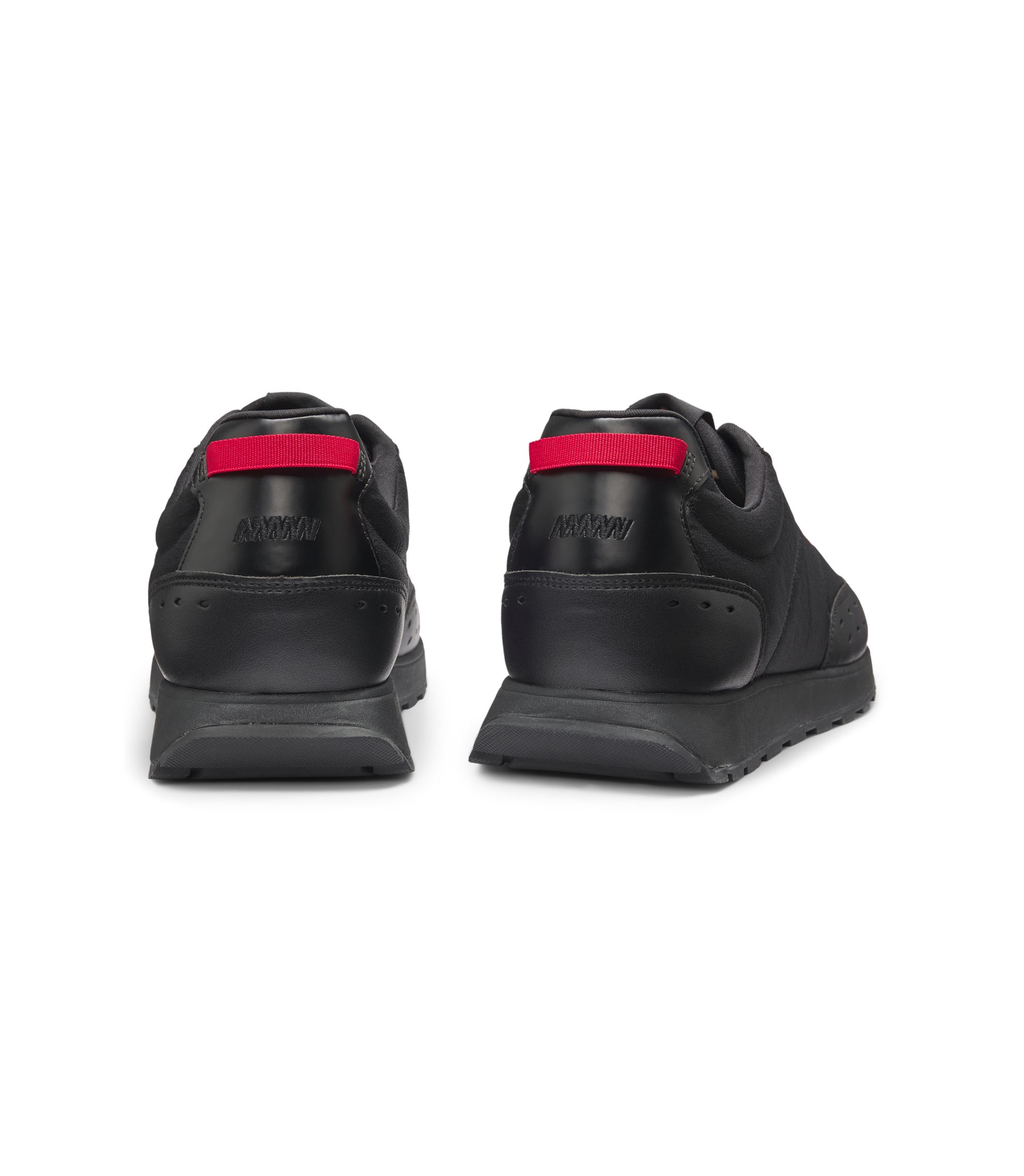 HUGO - Running-inspired trainers with zigzag detailing - Black