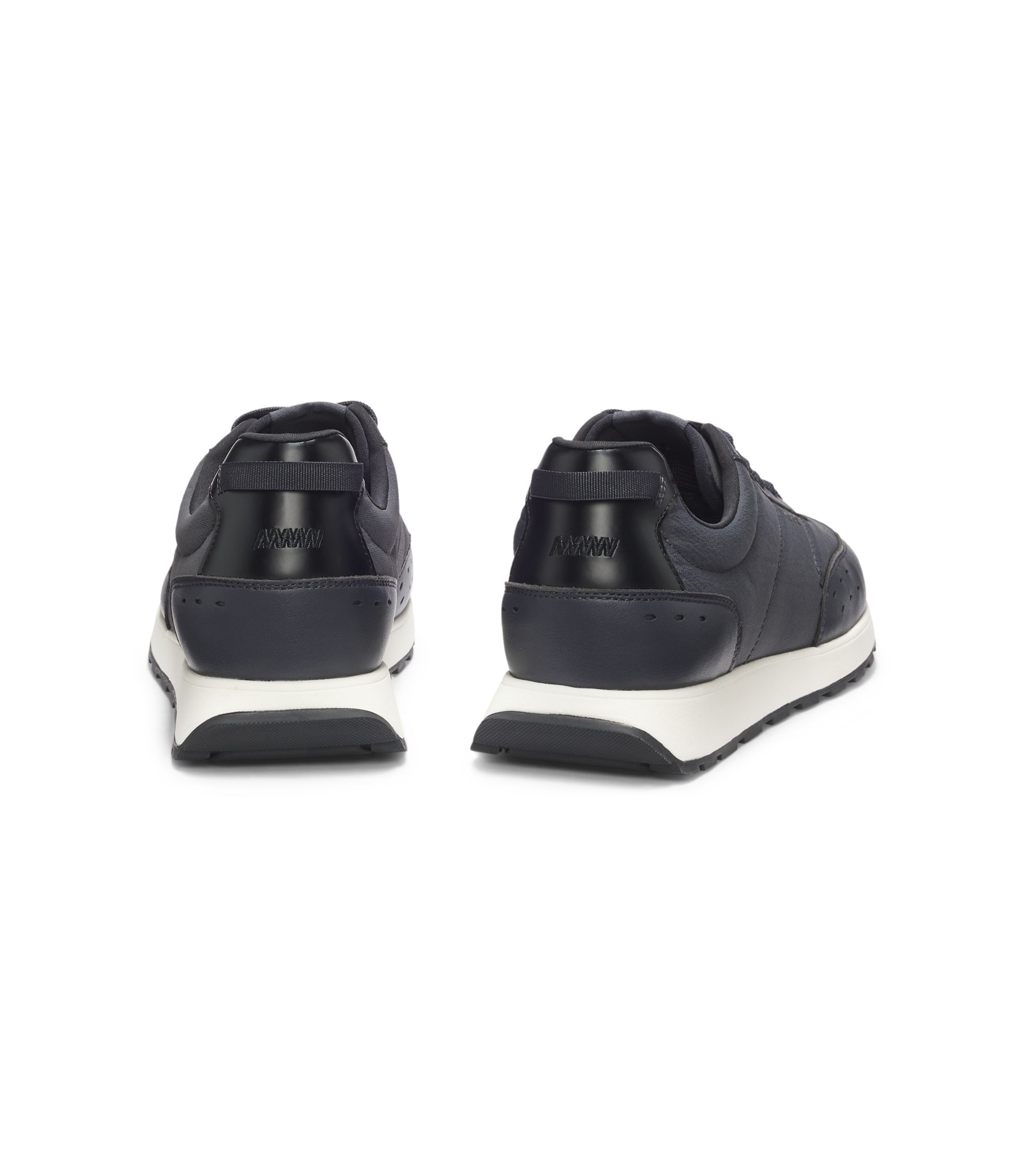 HUGO - Running-inspired trainers with zigzag detailing - Dark Blue