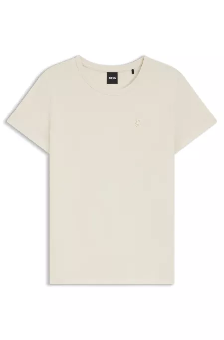 Cotton-jersey slim-fit T-shirt with Double B monogram