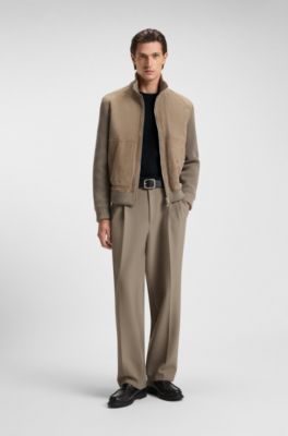 Mercerised-cotton T-shirt with Double B monogram, Black