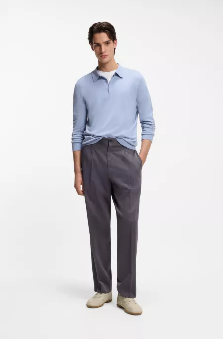 Stacked-logo trainers in faux leather