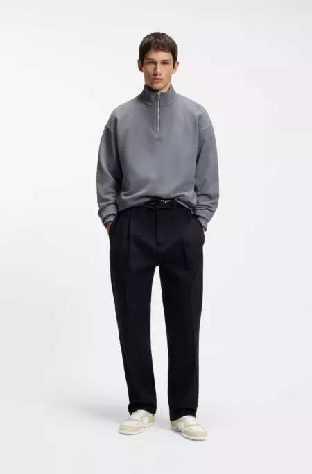 Trainers in mesh and faux suede