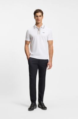 Low-top trainers with monogram jacquard, Black