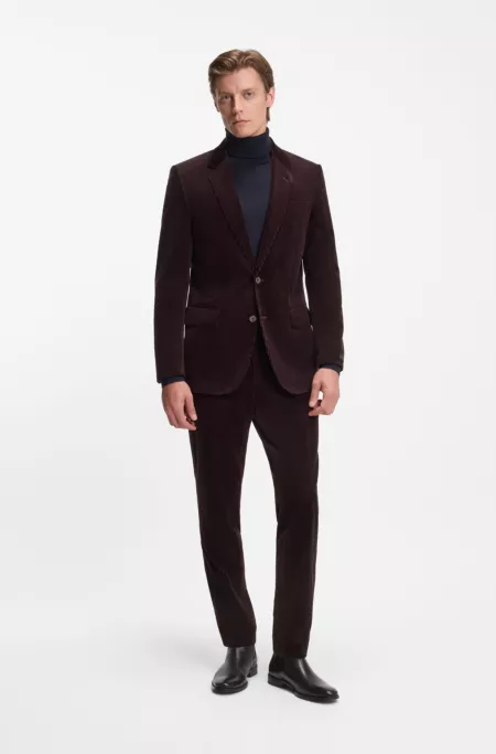 BECKHAM x BOSS jacket in striped cotton