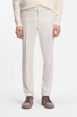 BOSS x ASTON MARTIN slim-fit trousers, White
