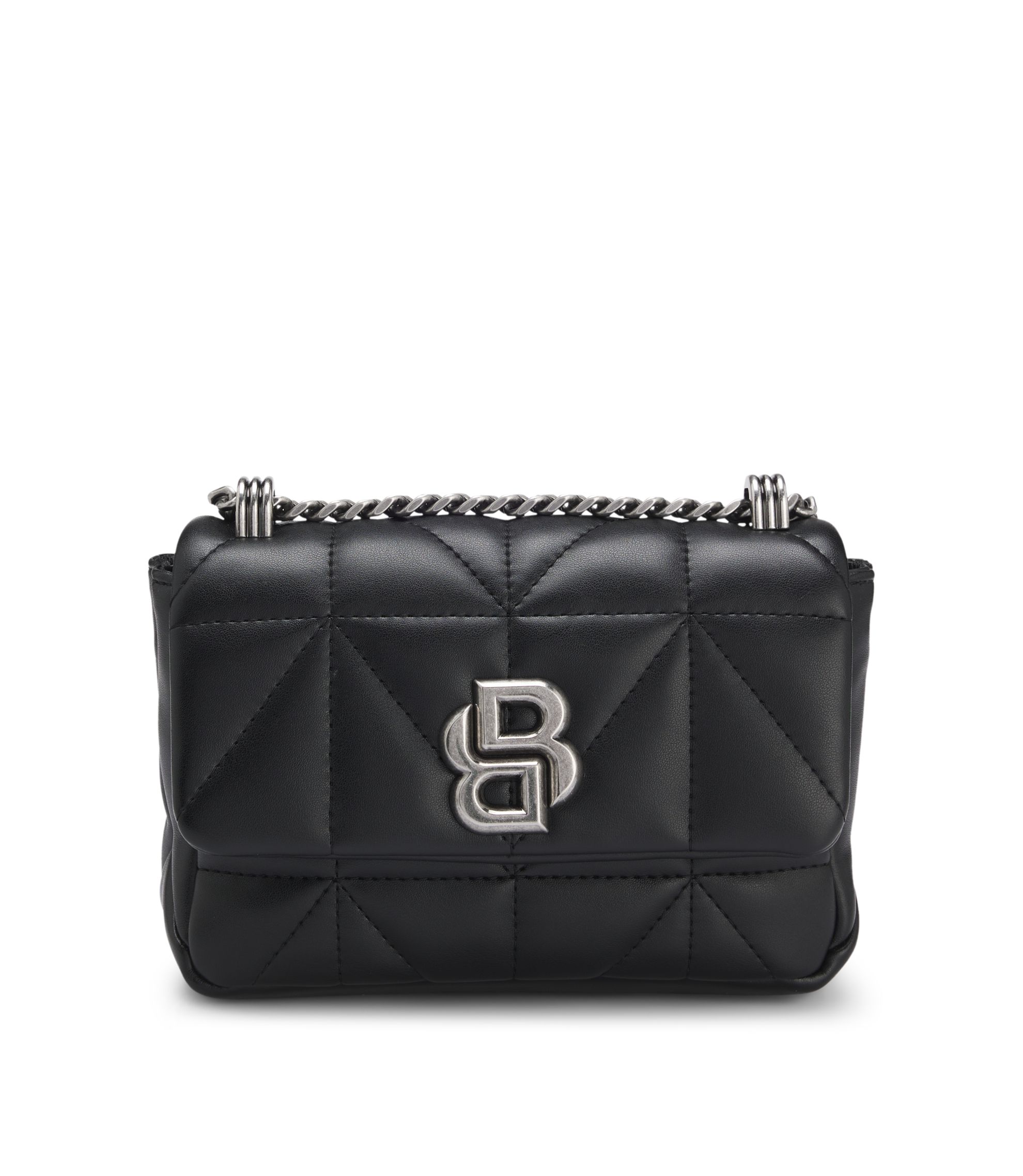 美品◆HUGO BOSS◆2WAY キルティング チェーン ショルダーバッグ 黒 BOSS - Small quilted shoulder bag with Double B monogram - Black