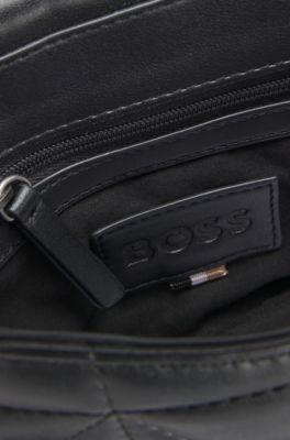 Small quilted shoulder bag with Double B monogram, Black