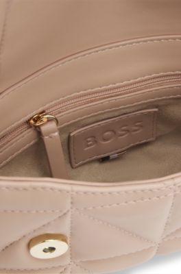 Small quilted shoulder bag with Double B monogram, Light Red