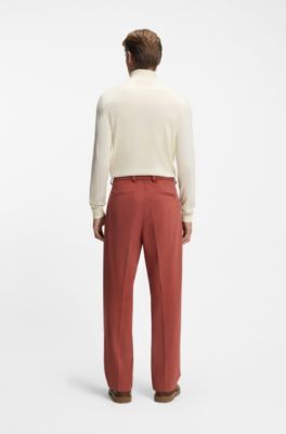 BECKHAM x BOSS rollneck sweater in cashmere, Light Beige