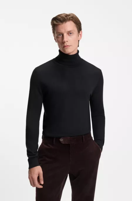 BECKHAM x BOSS rollneck sweater in cashmere