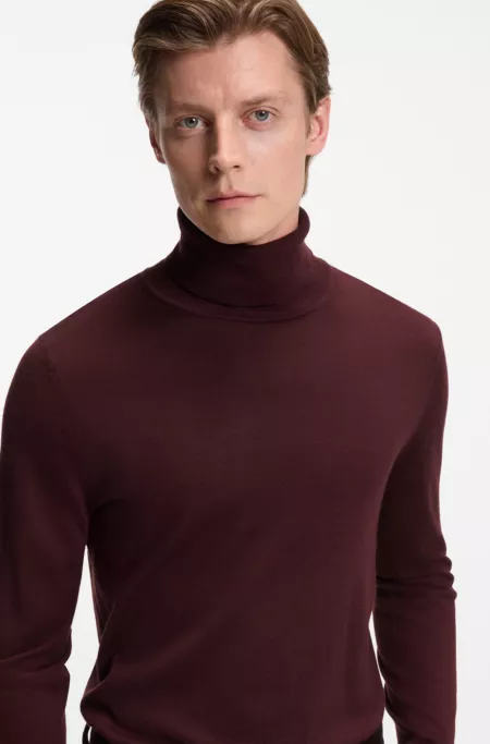 BECKHAM x BOSS rollneck sweater in cashmere