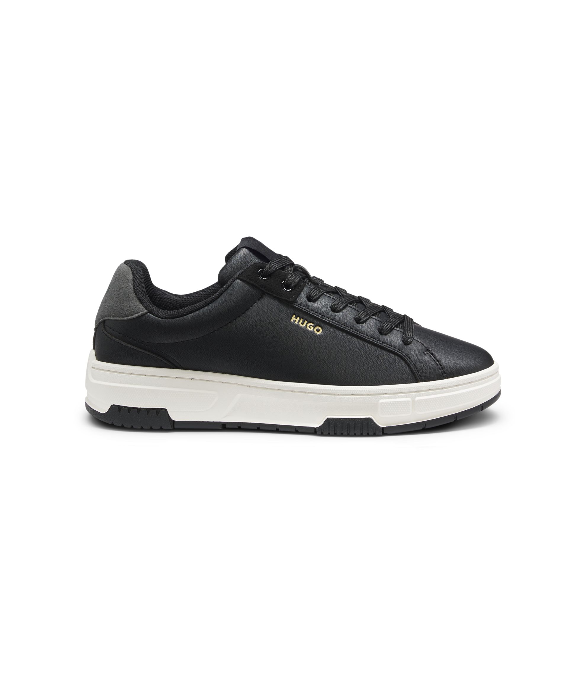 HUGO - Trainers in faux leather - Black