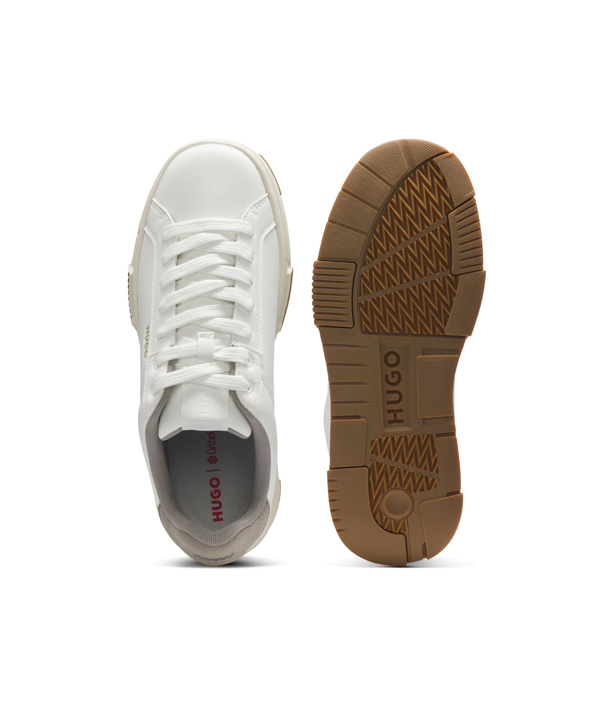 HUGO - Trainers in faux leather - White