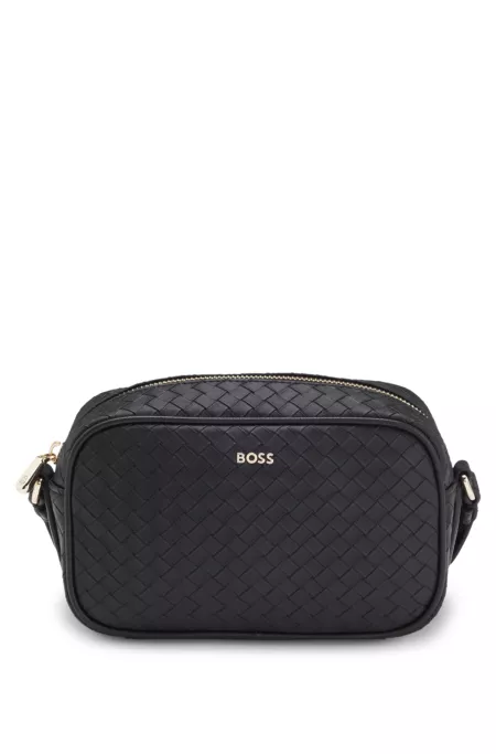 Crossbody bag with square print