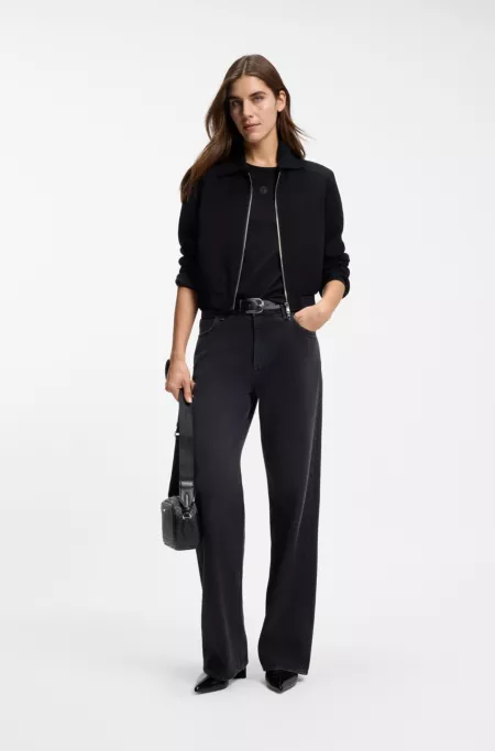 Crossbody bag with square print