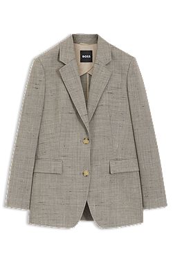 Regular-fit blazer in a wool blend