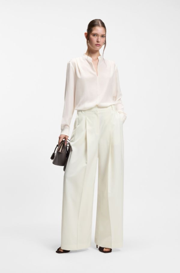 Relaxed-fit trousers in a wool blend - image 2