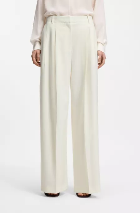 Relaxed-fit trousers in a wool blend
