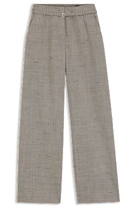Regular-fit trousers in a wool blend