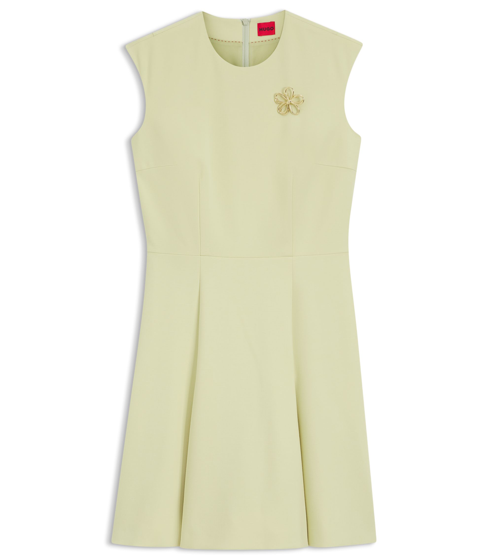slim fit dress slacks Gold Leaf Sleeveless Dress 2X main image 1