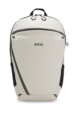 Mochila de piel sintética con detalles reflectantes